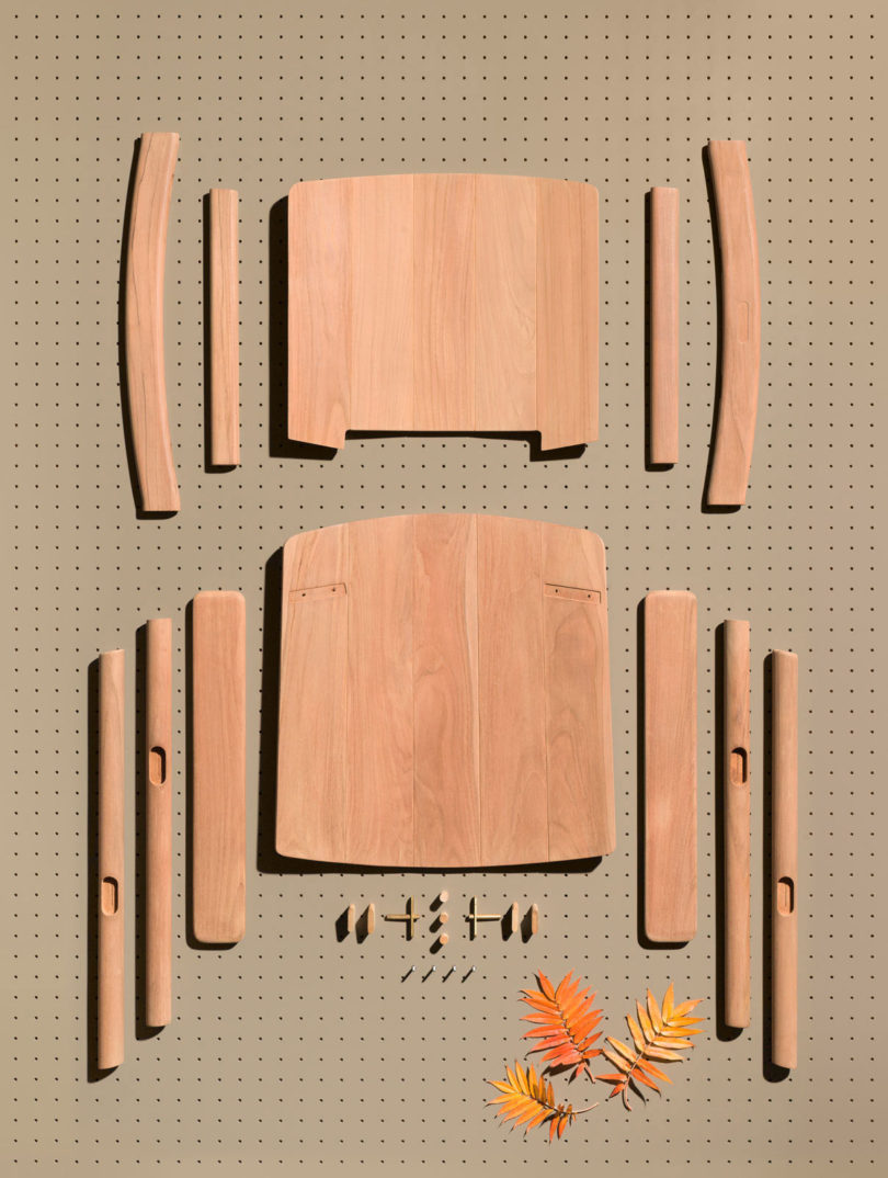 piezas de la silla de la serie riva de kettal