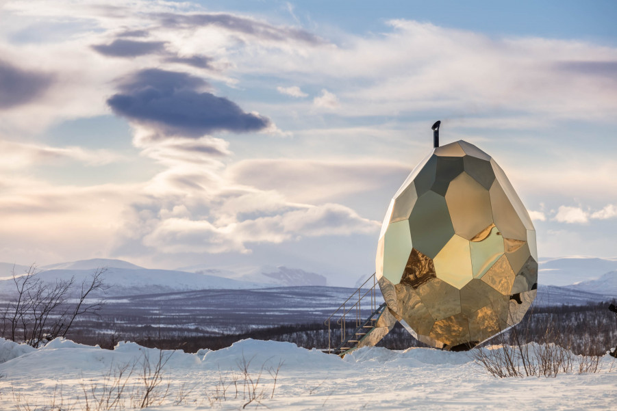 Sauna solar egg diseñada por Futurniture and Bigert & Bergström